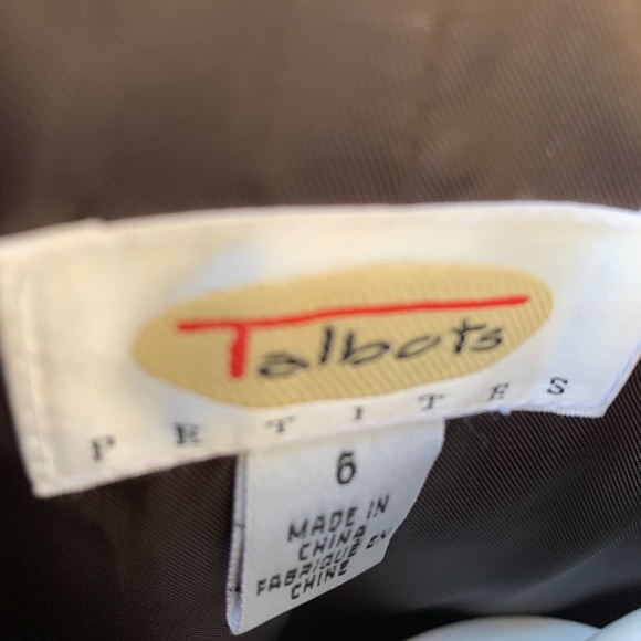 NWOT Talbot sz 6 short brown jacket - Picture 2 of 6